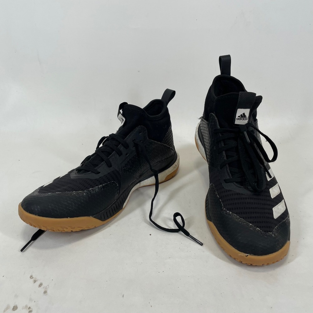 Adidas Crazyflight X Mid Volleyball Shoes Womens 9 Black White Gum D97823‎